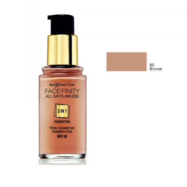 Base Face Finity 3 em 1 80 Bronze Max Factor 30mL